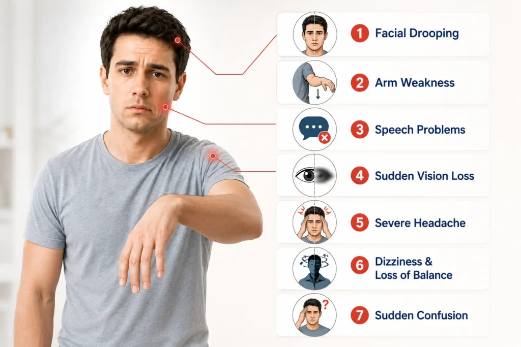 Seven early warning signs of stroke in young adults