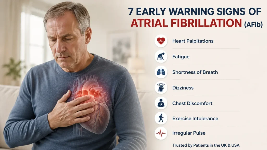 early atrial fibrillation symptoms in adults