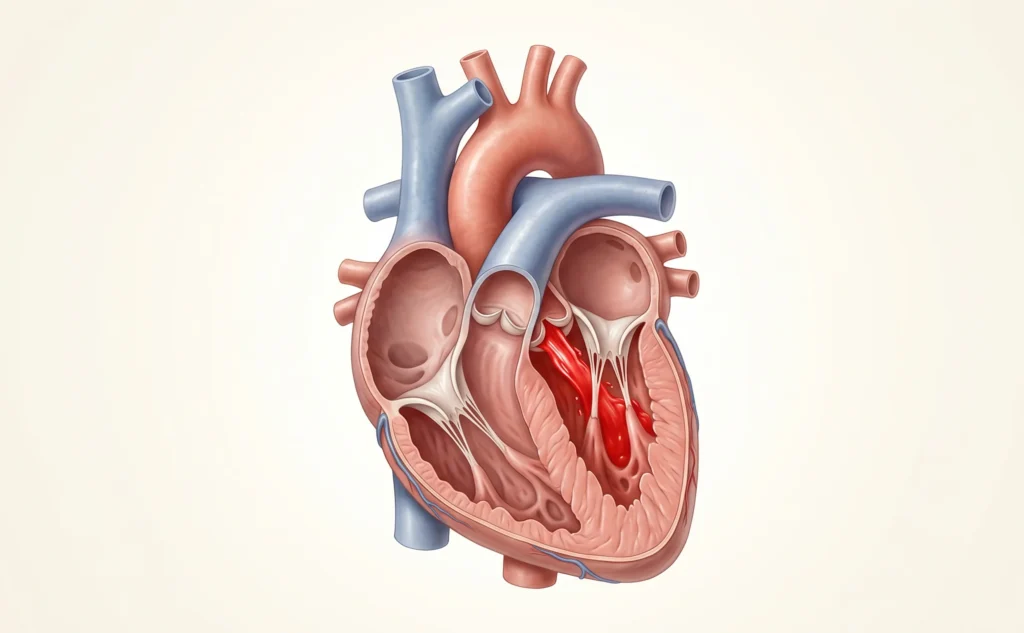Ejection Fraction normal range explained with heart pumping diagram