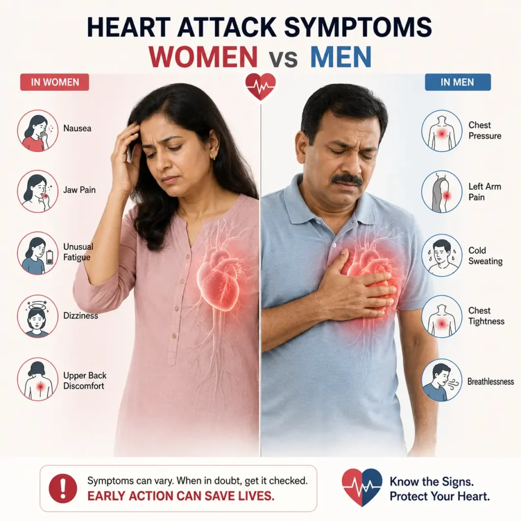Heart attack symptoms in women vs. men—differences explained