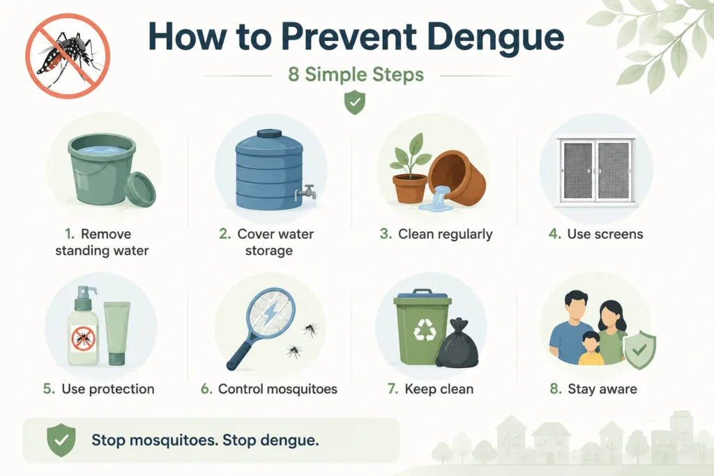 Dengue prevention tips to reduce mosquito breeding in India