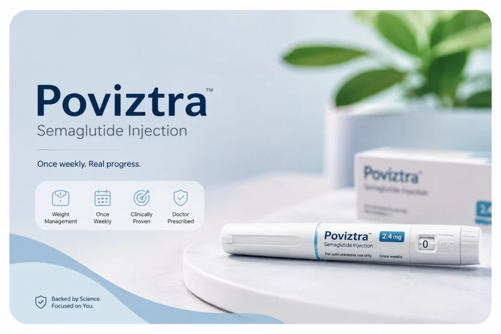 Poviztra injection (semaglutide) for weight management in India