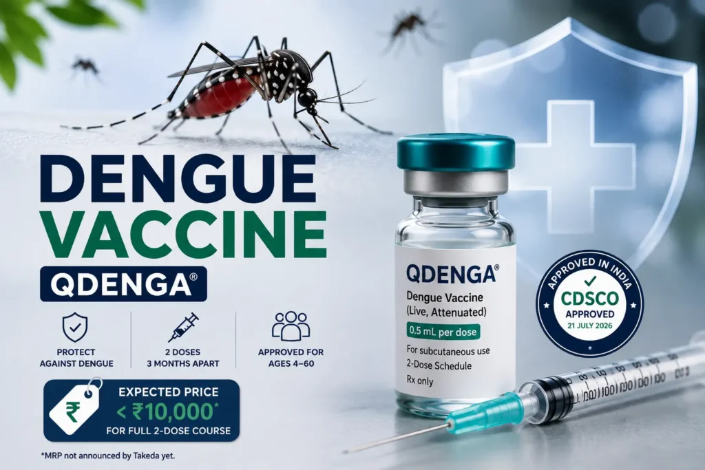 Qdenga vaccine in India for dengue