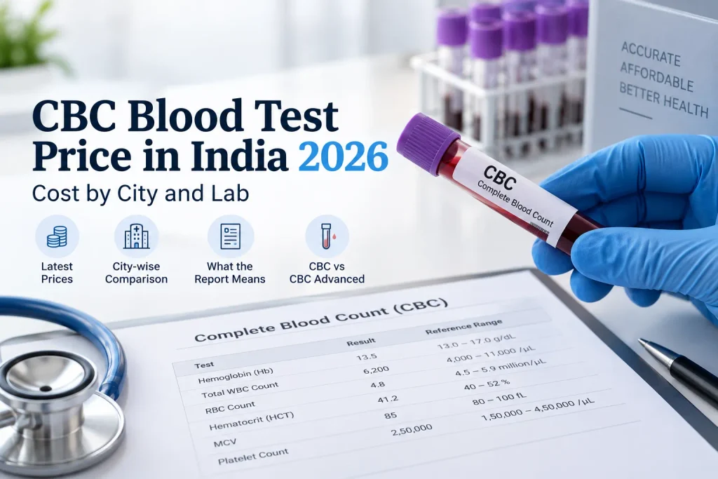 CBC blood test price in India and complete blood count testing