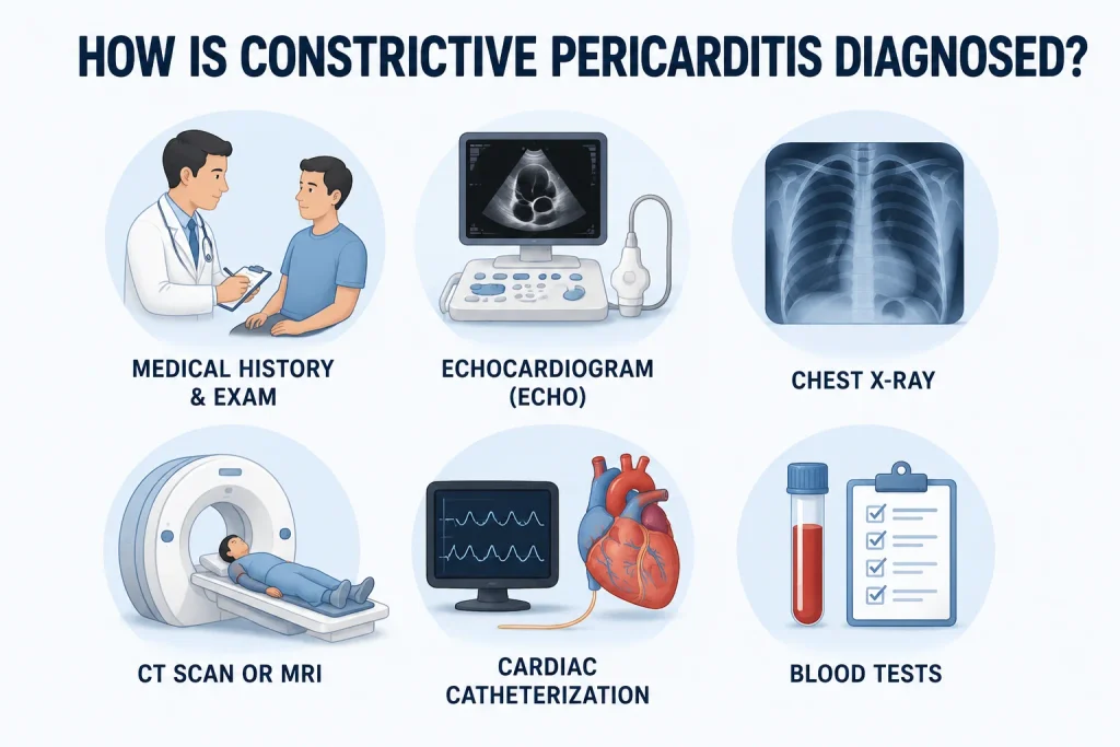constrictive pericarditis diagnosis tests