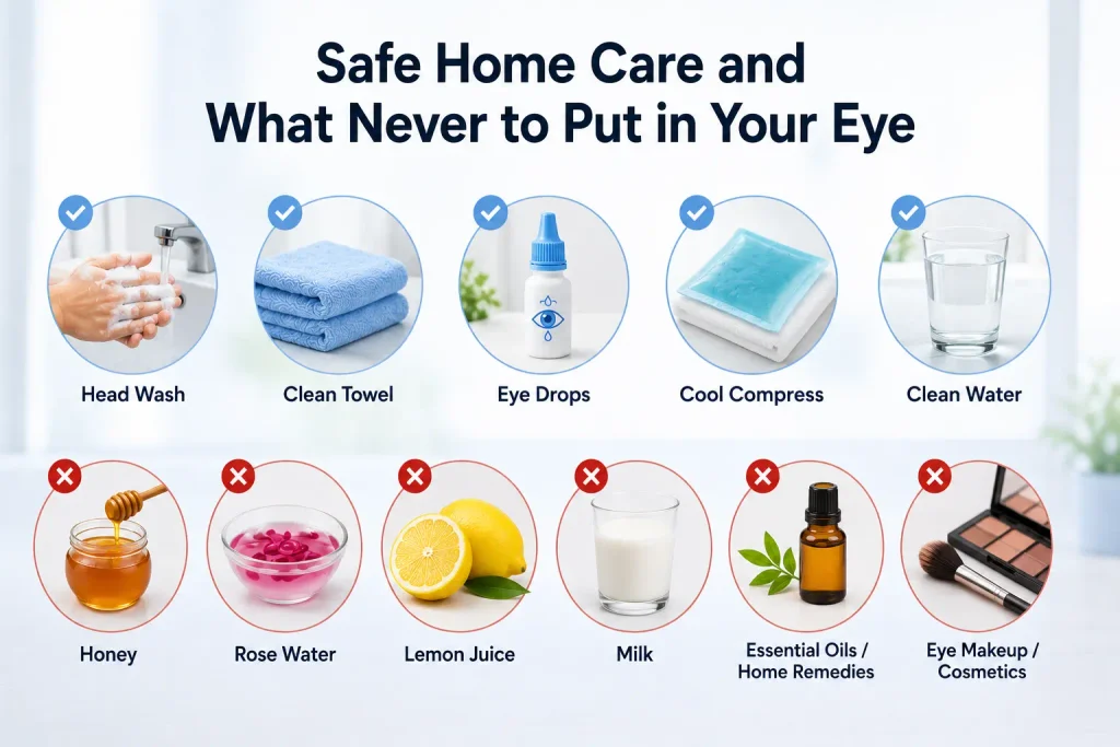 eye flu safe home care