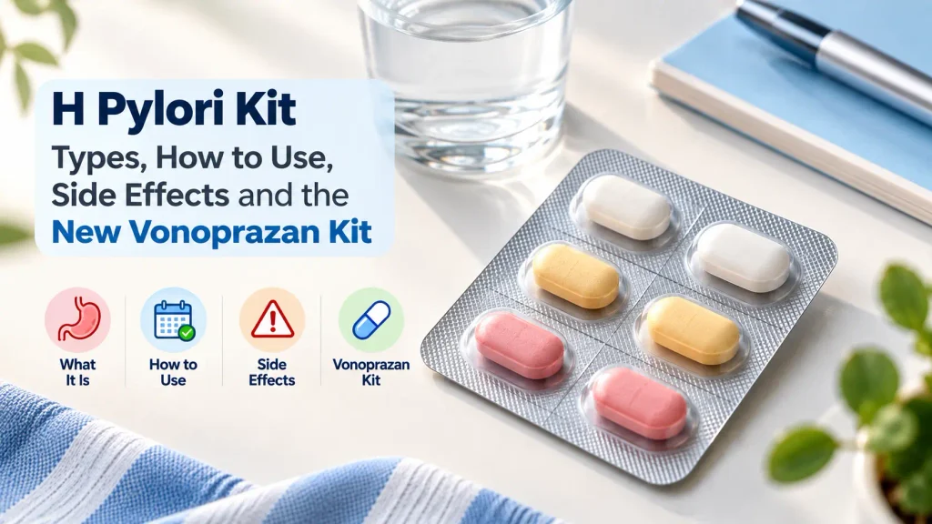 H pylori kit types, how to use and new vonoprazan kit