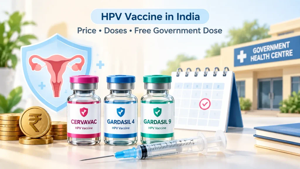 HPV vaccine price in India for Cervavac, Gardasil 4 and Gardasil 9