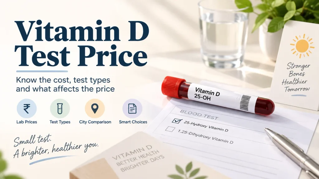 Vitamin D test price in India and different vitamin D test types
