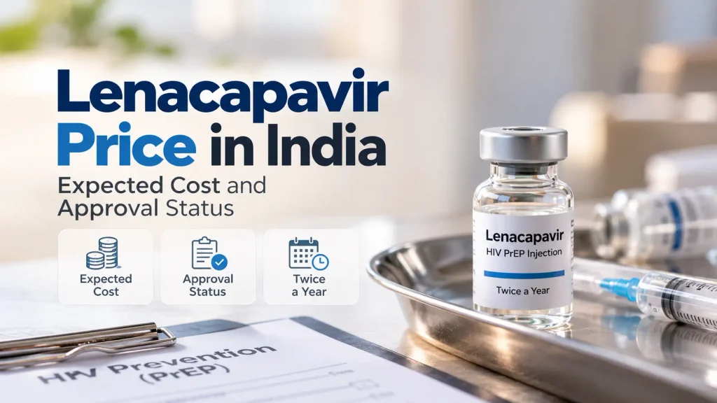 Lenacapavir price in India and HIV PrEP injection approval status